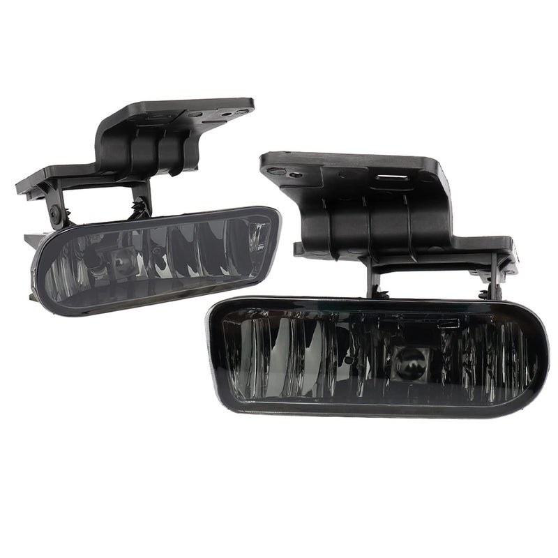 IRONTEK Fog Lights Smoke Lens 1 Pair Driving Fog Lamps Assembly Fits for Chevrolet 99-02 Silverado 1500 2500, 00-02 Silverado 3500, 00-06 Suburban, 00-06 Tahoe Exclude Z71 - Image 1